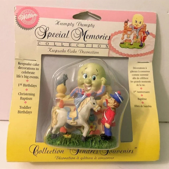 Humpty Dumpty Wilton Special Memories Collection Keepsake Cake Decoration Topper - Picture 7 of 7